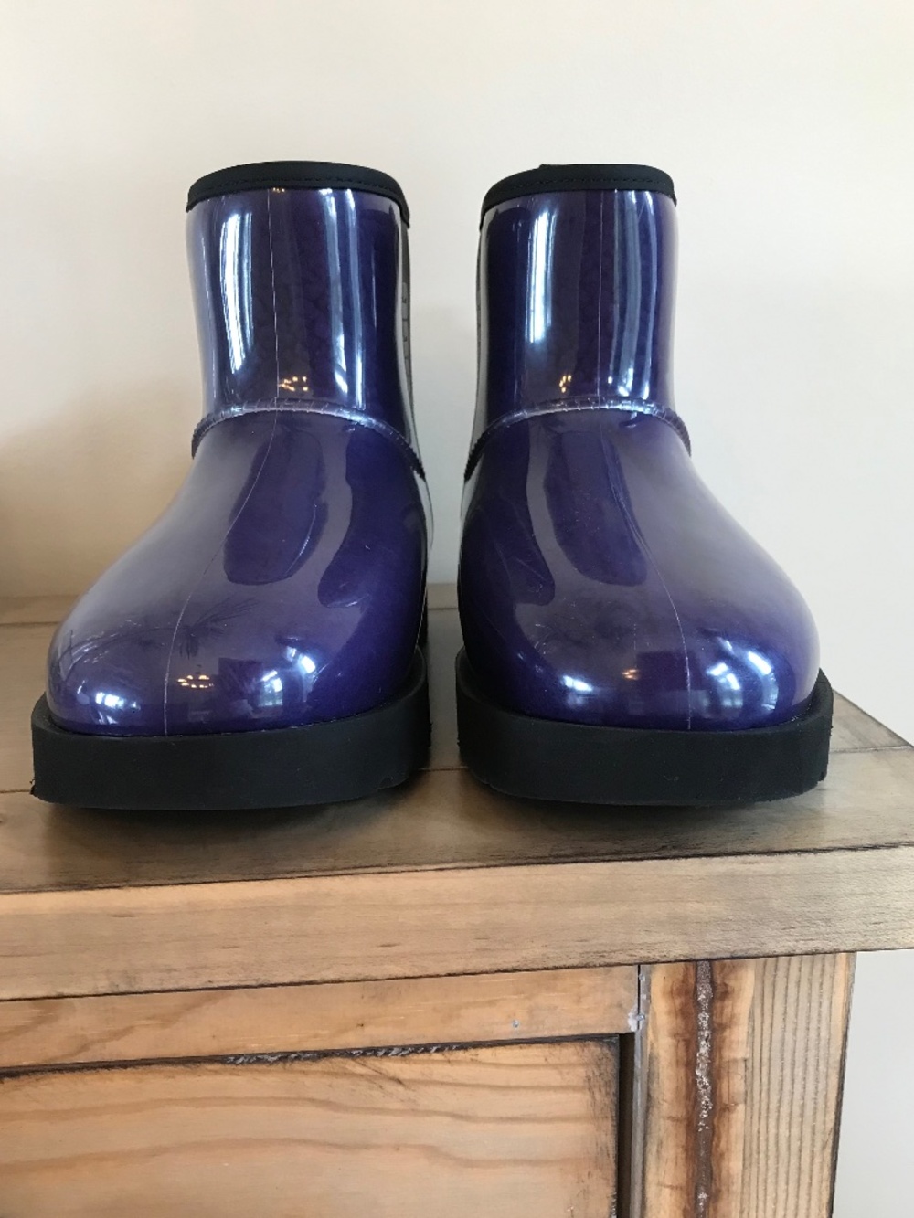 UGG CLASSIC CLEAR MINI WATERPROOF VIOLET NIGHT BOOT CYBERCORE - Picture 3 of 16